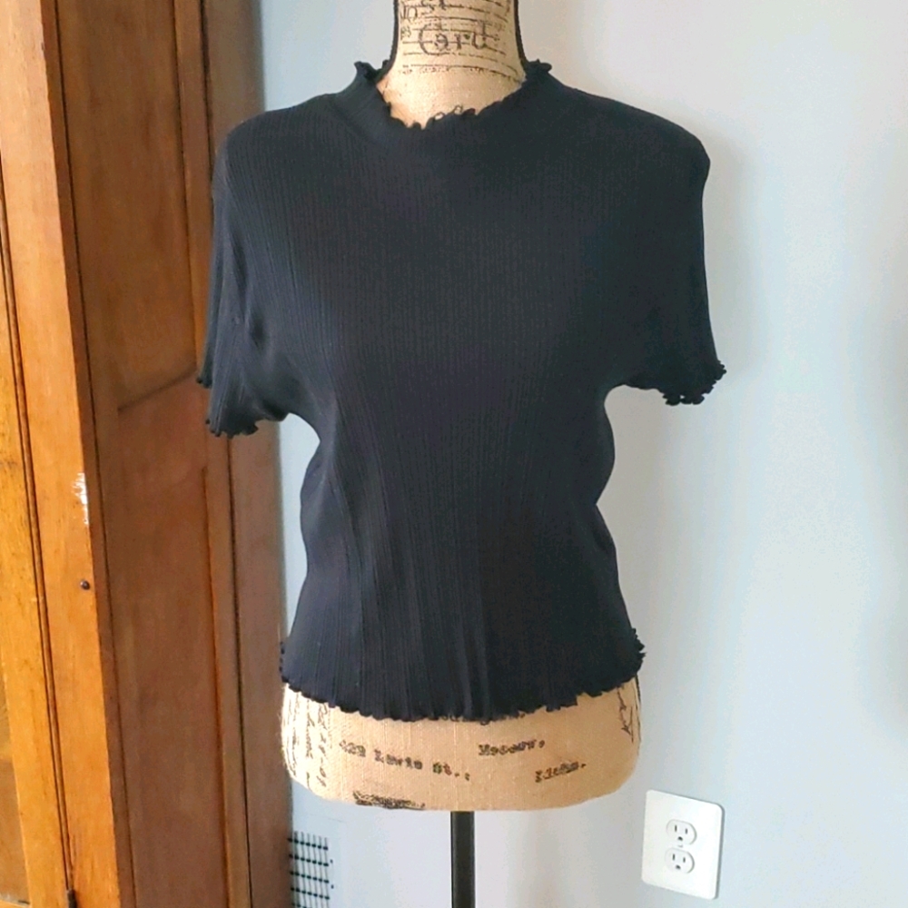 Cropped turtle neck
